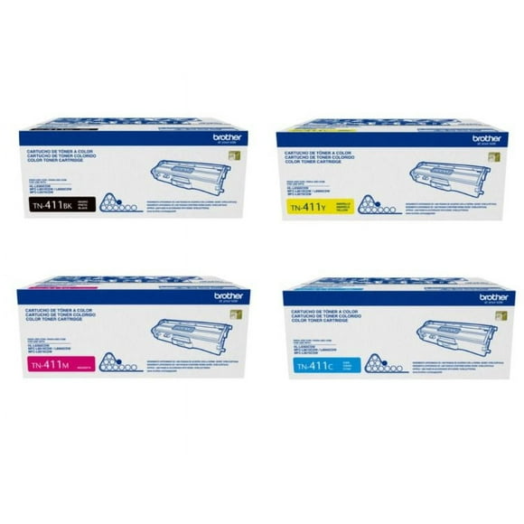 Pack de toner TN-411 Negro, Cyan, Magenta y Amarillo