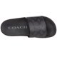 thumbnail image 3 of Sandalias COACH Udele Slide para mujer, color carbón/negro, talla 8, 3 of 6