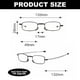 thumbnail image 2 of Gafas de lectura, 2 pares, color negro y gris plomo, unisex, compactas, plegables, con estuche incluido., 2 of 6