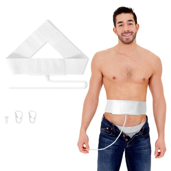 Cinturón de Orina Zilaimi 85 cm/110 cm Kit de Recarga 2‑4 oz Blanco