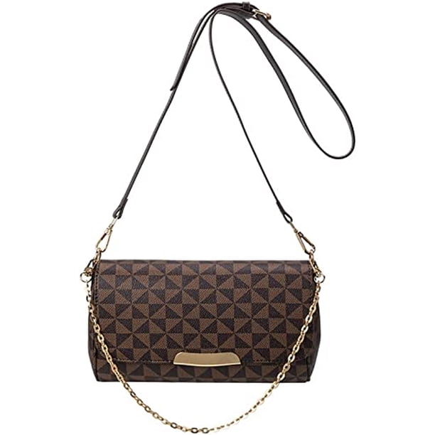 Bolso pequeño cuadrado a cuadros con estampado retro de moda, bolso bandolera versátil con cadena de un solo hombro
