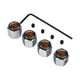 thumbnail image 1 of Tapas De Vástago De Válvula De Neumático Antirrobo De 4 Piezas Para Byd Atto 3 Durable, 1 of 4
