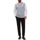 thumbnail image 2 of INSPIRE CHIC Chaleco de Suéter para Hombre Cuello en V Jersey Sin Mangas Top M Gris Claro, 2 of 5