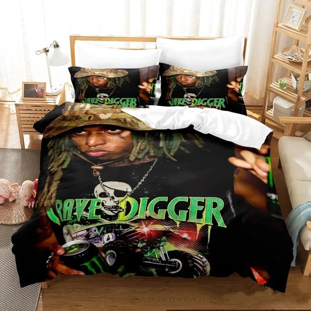 Zillakami Rapper Bedding Set Boys Girls Duvet Cover Pillowcase Bed boys Adult Home Textileextile