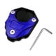 thumbnail image 4 of Almohadilla de pie de soporte lateral para motocicleta con soporte de accesorio de llave para C400GT C400 2019-2021 piezas de repuesto antideslizantes Azul, 4 of 5