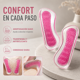 thumbnail image 2 of Par Almohadillas Taloneras Silicona Zapatos Antideslizante Rosa, 2 of 5