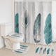 thumbnail image 3 of Set Juego De Baño Con Cortina Cubre Inodoro 4 Piezas, 3 of 4
