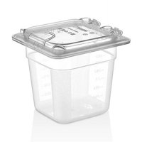 Gastroplast - Tapa Policarbonato Gn 1/6 Flip Lid.