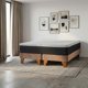 thumbnail image 1 of Cama Europea New Top Colchon Resortes 23 Cm 2 Plazas Base Dividida Tela Velvet Beige, 1 of 8