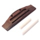 thumbnail image 2 of Ukelele Rosewood Bridge Bone Saddle Nut Shell Dot Para Guitarra De 4 Cuerdas, 2 of 5