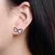 thumbnail image 2 of Aros Enchapados En Plata Corazones Infinito, 2 of 3
