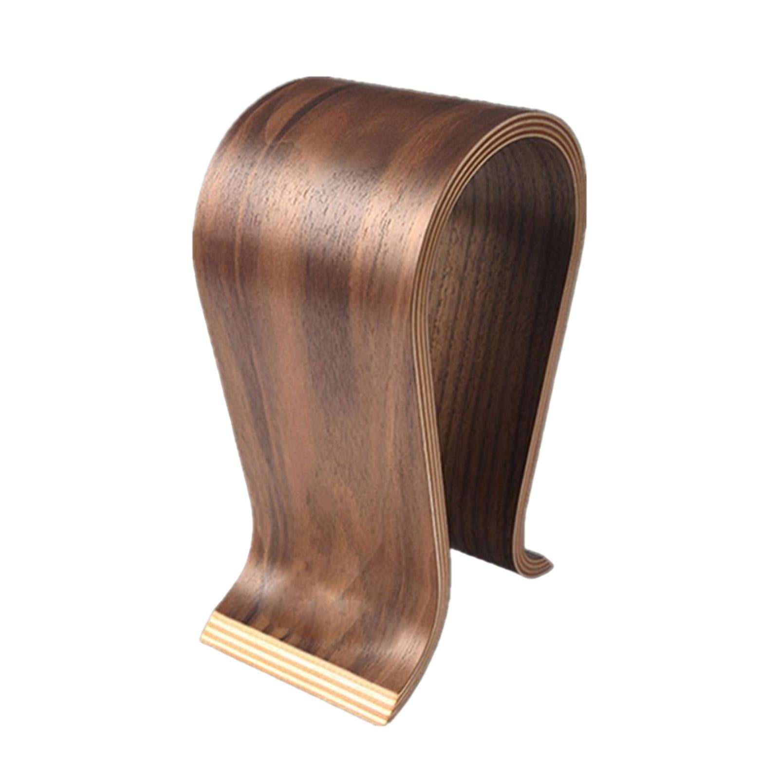 Bothyi - Soporte De Pantalla Universal Para Auriculares, Soporte De Escritorio De Madera Para Auriculares Para Marido, Marrón