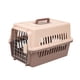 thumbnail image 3 of Portador de viaje de cara dura Aerolínea Transporte con alambre de metal Paquete de suministros para mascotas Bolso de mano Estuche Nido Gato Jaula , marrón S Marrón Talla S, 3 of 5