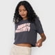thumbnail image 3 of Polera Mujer Fun Manca Corta Crop Gris Oscuro Corona, 3 of 5