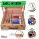 thumbnail image 3 of Easel U.S. Art Supply, francés grande de madera de haya, con cajón y paleta, 3 of 5