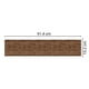 thumbnail image 5 of Piso Vinílico Adhesivo Símil Madera 91,4x15,2 Nogal Chocolat, 5 of 10