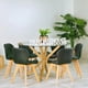 thumbnail image 1 of Comedor Mesa Equiz 120cm + 6 Sillones Rubik Negro, 1 of 2