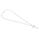 thumbnail image 2 of Collar de cadena colgante con crucifijo de oración cristiana de acero inoxidable, plata, 2 of 5