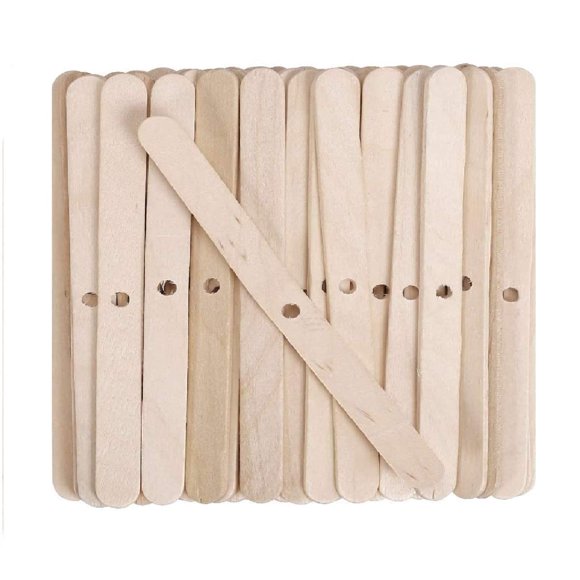 Mechas para velas DINGPAI 100 piezas 11 cm madera natural