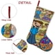 thumbnail image 5 of Maya y Miguel Tema: Calcetines de Navidad, fino lino blanco para colgar en escaleras y chimenea, decoración navideña para el hogar, regalo de Navidad.54cm×38cm, 5 of 5