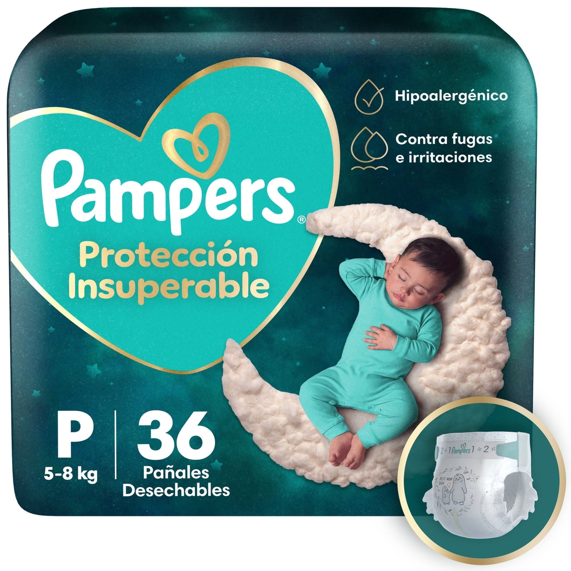 Pañales Pampers Protección Insuperable P