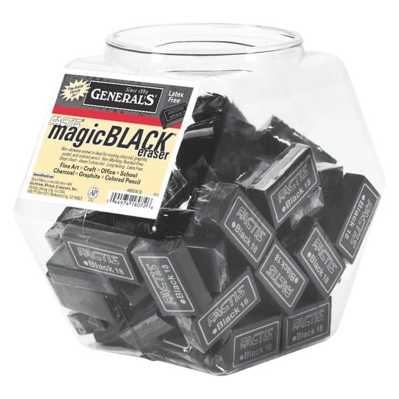 Borrador Factis Magic Black GENERAL'S, 72 unidades