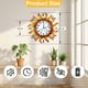 thumbnail image 2 of Reloj de Pared HERJIATK 51 cm Impermeable con Diseño de Sol, 2 of 8