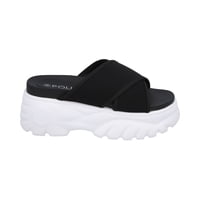 Sandalia Mujer Negro Plataforma Mixen Police