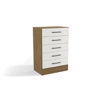 Cómoda Yardas Carla Blanco / Angelín 5 Cajones