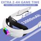 thumbnail image 2 of Correa para la cabeza VR compatible con Meta Quest 3/3S con batería incorporada de 12000mAh, diadema ajustable, accesorio de mayor comodidad y durabilidad-Blanco, 2 of 6