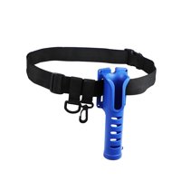 Magideal - Soporte Para Caña De Pescar En La Cintura, Insertador De Caña De Pescar Universal Portátil, Cinturón Para Carrete De Fundición, Herramienta Esencial P Azul