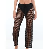 Samia - Salida De Playa Tipo Pantalón Negro L