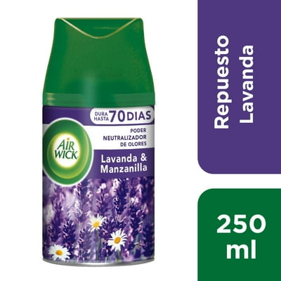 Aromatizante Ambiental Repuesto Aerosol Lavanda Lata 250 Ml Air Wick