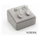 thumbnail image 3 of Aros Pegados Corazón Plata 925 Brillantes Nordvik Pequeño Plateado, 3 of 3