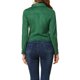 thumbnail image 3 of INSPIRE CHIC Chaqueta de motocicleta para mujer de ante sintético color sólido con cremallera asimétrica XL Verde, 3 of 6