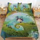 thumbnail image 1 of Totoro Comforter Set 3 Pieces Quilt Cover Set Soft Bedding Sets for All Seasons, 1 of 3