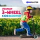 thumbnail image 4 of Scooter para niños pequeños HighMaster de 3 ruedas con luces en las ruedas azul, 4 of 6
