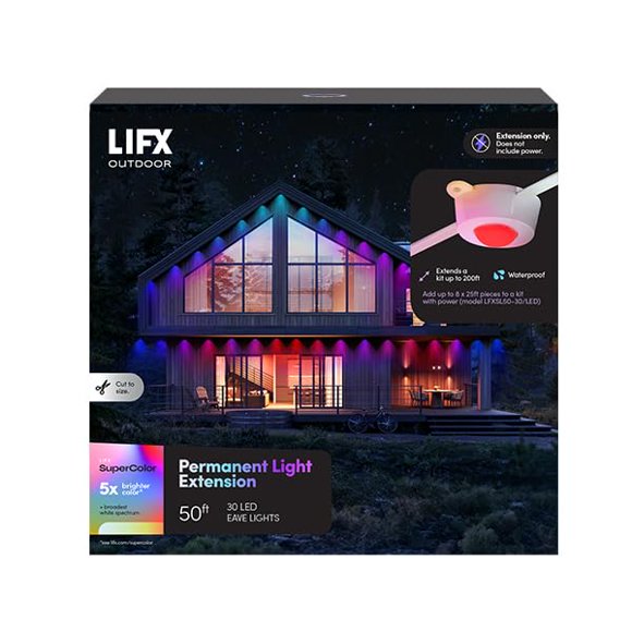 Luces de cadena LIFX 50 pies RGBW – Extensión blanca