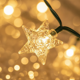 thumbnail image 4 of Guirnalda Solar Navidad Cálida 4m 20 Led Estrellas Esferas, 4 of 10