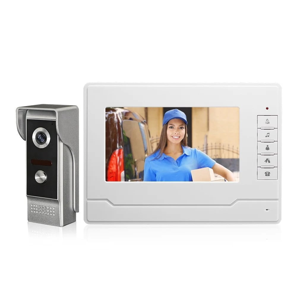 Crusec - Kit Timbre Video Intercomunicador Camara Visión Nocturna