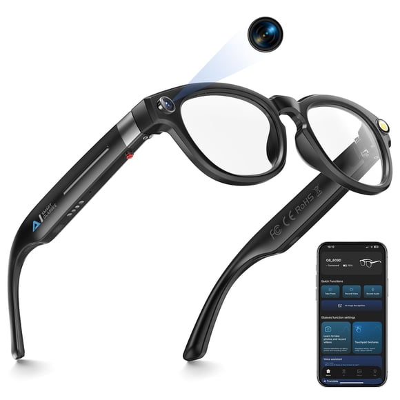 Gafas Inteligentes EpochTec con Cámara 8MP y Video 4K, Gafas de Sol