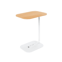 Moboi - Mesa Lateral Auxiliar Minimalista Wood Blanca
