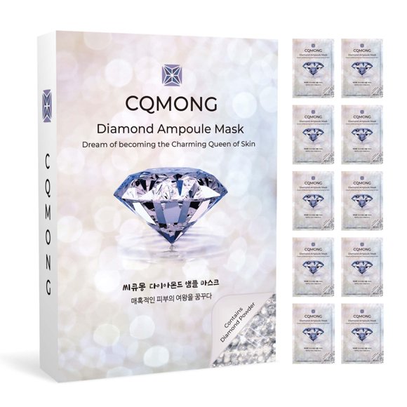 Mascarilla de hoja CQMONG Diamond 10 uds Hidratante y Calmante