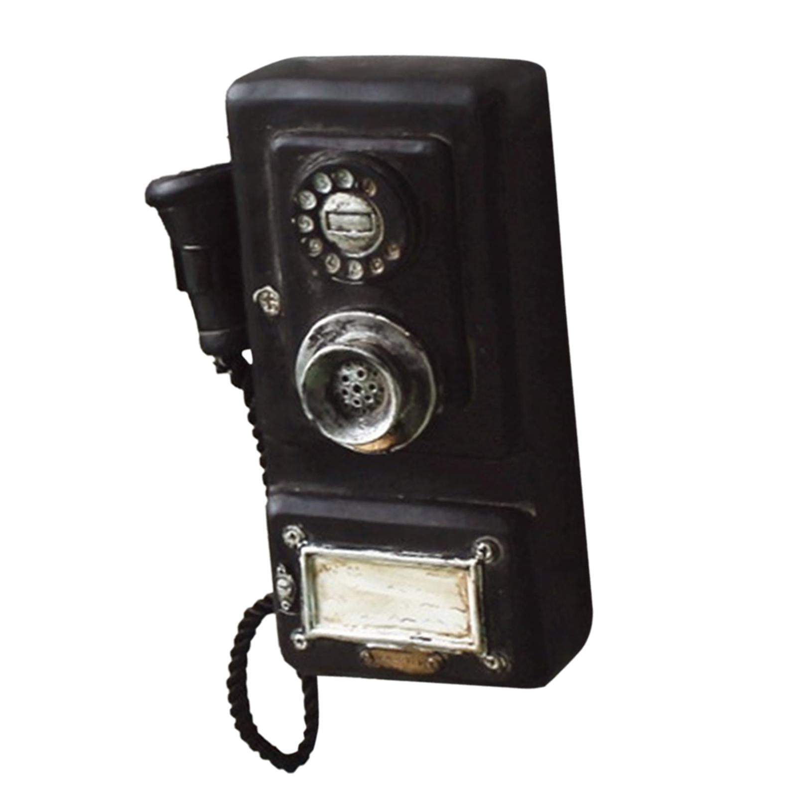 Bothyi - Teléfono Retro Artesanía Teléfono De Estilo Vintage Para Photograp Props Bar Hotel