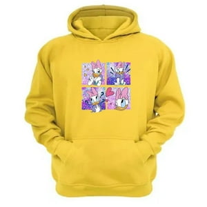 Genérico - Polerón Canguro Daisy Amarillo Talla Xs Unisex