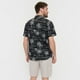 thumbnail image 3 of Camisa Hombre Mid Print Manga Corta Negro Corona, 3 of 5