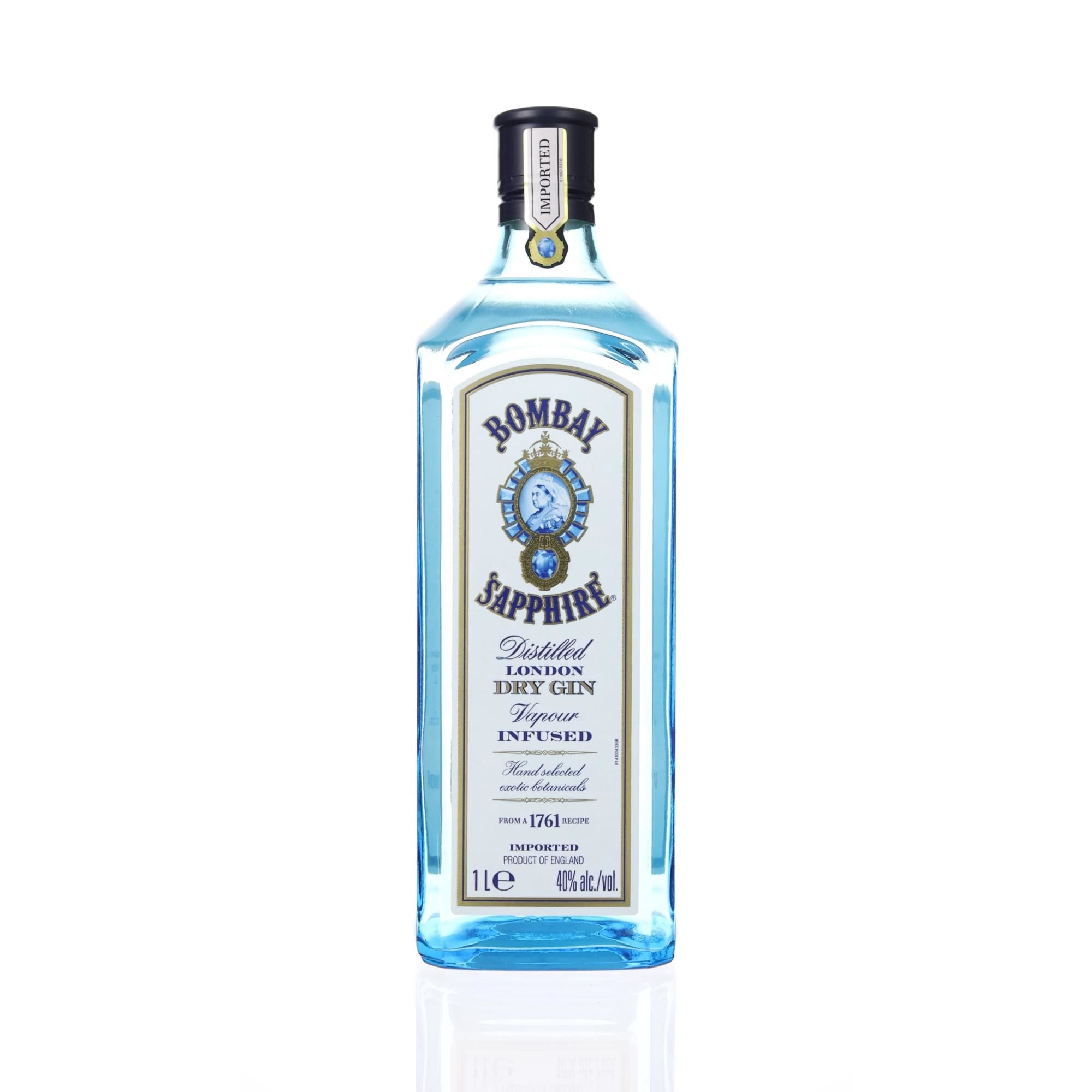 Gin London Dry Sapphire 47° Botella 1 L Bombay