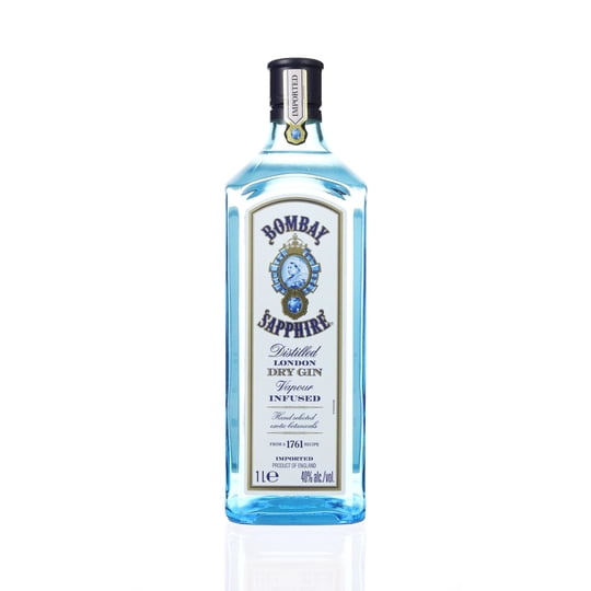 Gin London Dry Sapphire 47° Botella 1 L Bombay