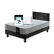 thumbnail image 2 of Combo Cama Best 1 Plaza Colchon Resortes 190 Cm + Sabana Cannon + Almohada + Respaldo Tela Negro, 2 of 8
