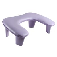 Magideal - Soporte Para Reposabrazos De Uñas En Forma De U, Soporte De Mano Para Reposabrazos Con Cojín Para Uñas, Transpirable, Extraíble, Técnico De Uñas Perso Violeta